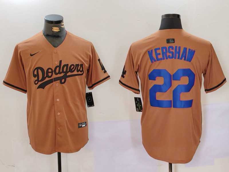 Men%27s Los Angeles Dodgers #22 Clayton Kershaw Olive Cool Base Limited Stitched Jersey->los angeles dodgers->MLB Jersey